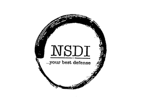 NSDI...YOUR BEST DEFENSE logo