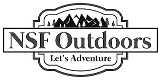 NSF OUTDOORS LET'S ADVENTURE logo