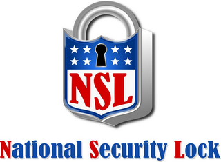 NSL NATIONAL SECURITY LOCK logo