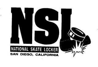NSL NATIONAL SKATE LOCKER SAN DIEGO, CALIFORNIA logo