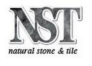 NST NATURAL STONE & TILE logo