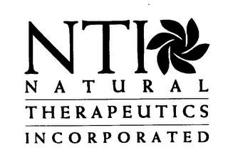 NTI NATURAL THERAPEUTICS INCORPORATED logo