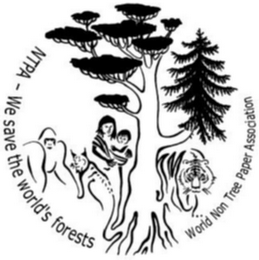 NTPA - WE SAVE THE WORLD'S FORESTS WORLD NON TREE PAPER ASSOCIATION logo