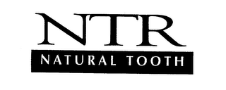 NTR NATURAL TOOTH logo