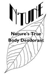 N'TUNE NATURE'S TRUE BODY DEODORANT logo