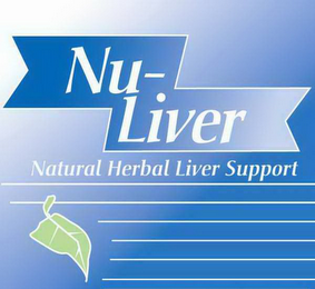 NU-LIVER NATURAL HERBAL LIVER SUPPORT logo