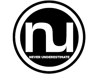NU NEVER UNDERESTIMATE logo