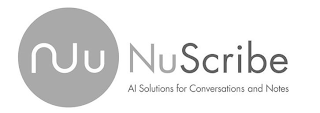 NU NUSCRIBE AI SOLUTIONS FOR CONVERSATIONS AND NOTES logo