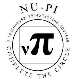 NU-PI COMPLETE THE CIRCLE 3.1426968052735445528926416093549 logo