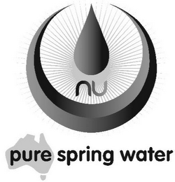 NU PURE SPRING WATER logo