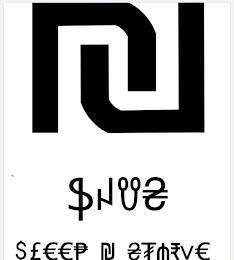 NU SNUS SLEEP N U STARVE logo