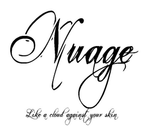 NUAGE LIKE A CLOUD AGAINST YOUR SKIN logo