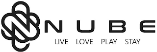 NUBE LIVE LOVE PLAY STAY logo