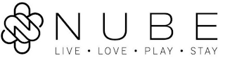 NUBE LIVE · LOVE · PLAY · STAY logo