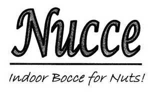 NUCCE INDOOR BOCCE FOR NUTS! logo