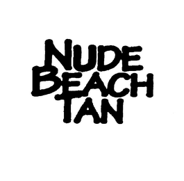 NUDE BEACH TAN logo
