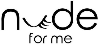 NUDE FOR ME logo
