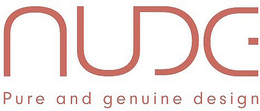 NUDE PURE AND GENUINE DESIGN logo