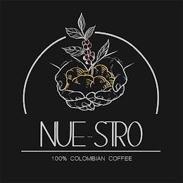 NUE-STRO 100% COLOMBIAN COFFEE logo