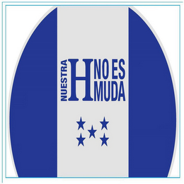 NUESTRA H NO ES MUDA logo