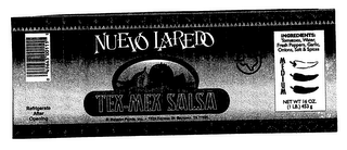 NUEVO LAREDO TEX-MEX SALSA INGREDIENTS: TOMATOES, WATER, FRESH PEPPERS, GARLIC, ONIONS, SALT & SPICES MEDIUM logo