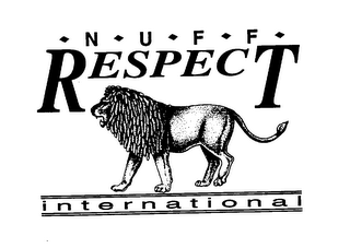 NUFF RESPECT INTERNATIONAL logo