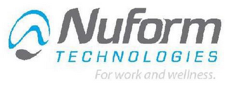 NUFORM TECHNOLOGIES FOR WORK AND WELLNESS. logo