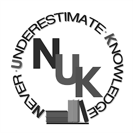 NUK NEVER UNDERESTIMATE KNOWLEDGE logo