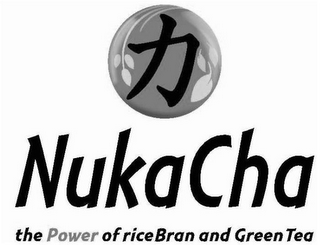 NUKACHA THE POWER OF RICE BRAN AND GREAN TEA logo
