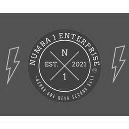 NUMBA 1 ENTERPRISE N 1 EST. 2021 NUMBA ONE NEVA SECOND BEST logo