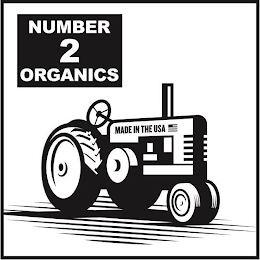 NUMBER 2 ORGANICS MADE IN THE USA logo