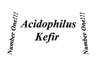 NUMBER ONE!!! ACIDOPHILUS KEFIR NUMBER ONE!!! logo