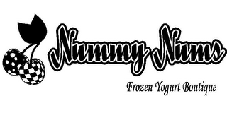 NUMMY NUMS FROZEN YOGURT BOUTIQUE logo