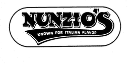 NUNZIO'S KNOWN FOR ITALIAN FLAVOR logo