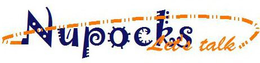 NUPOCKS, LET'S TALK logo