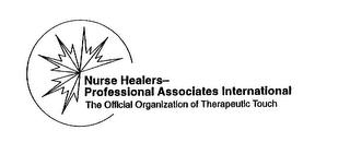 NURSE HEALERS- PROFESSIONAL ASSOCIATES INTERNATIONAL THE OFFICIAL ORGANIZATION OF THERAPEUTIC TOUCH logo