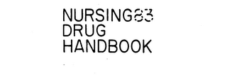 NURSING83 DRUG HANDBOOK logo