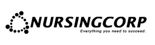 NURSINGCORP EVERYTHING YOU NEED TO SUCCEED. logo
