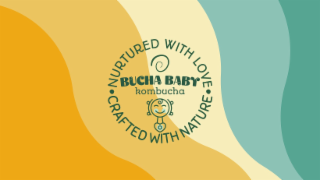 NURTURED WITH LOVE CRAFTED WITH NATURE BUCHA BABY KOMBUCHA logo