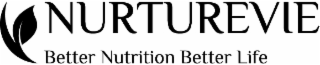 NURTUREVIE  BETTER NUTRITION BETTER LIFE logo