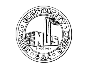 NUS ELECTRICITY WATER GAS STEAM SINCE 1933 logo