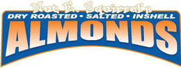 NUT E. SQUIRREL'S DRY ROASTED · SALTED · INSHELL ALMONDS logo