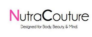 NUTRACOUTURE. DESIGNED FOR BODY, BEAUTY & MIND. logo