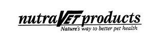 NUTRAVET PRODUCTS NATURE'S WAY TO BETTER PET HEALTH logo