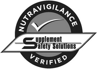 NUTRAVIGILANCE VERIFIED SUPPLEMENT SAFETY SOLUTIONS logo