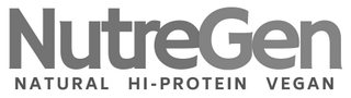 NUTREGEN NATURAL HI-PROTEIN VEGAN logo