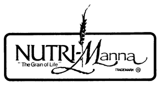 NUTRI-MANNA "THE GRAIN OF LIFE" logo