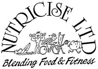 NUTRICISE LTD BLENDING FOOD & FITNESS logo