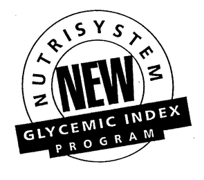 NUTRISYSTEM NEW GLYCEMIC INDEX PROGRAM logo