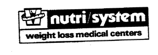 NUTRI/SYSTEM WEIGHT LOSS MEDICAL CENTERS logo